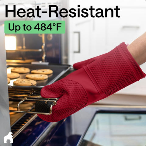 Food-grade silicone mitt from Gorilla Grip safe for kitchen use
