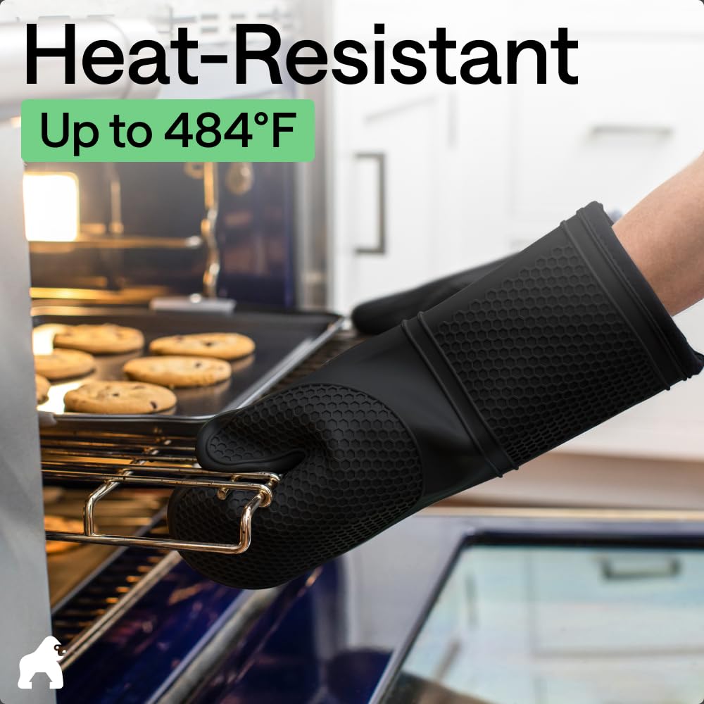 Gorilla Grip silicone is food-grade and safe for cooking