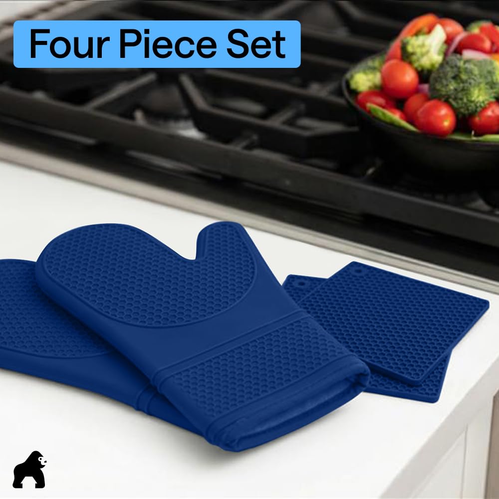 Gorilla Grip four-piece blue set offers comprehensive kitchen protection