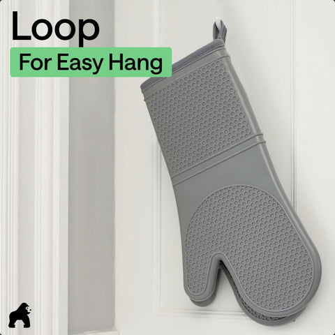 GORILLA GRIP oven mitts set two ideal for baking and grilling tasks