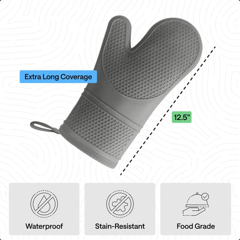 GORILLA GRIP thick cotton lining adds comfort for long cooking sessions