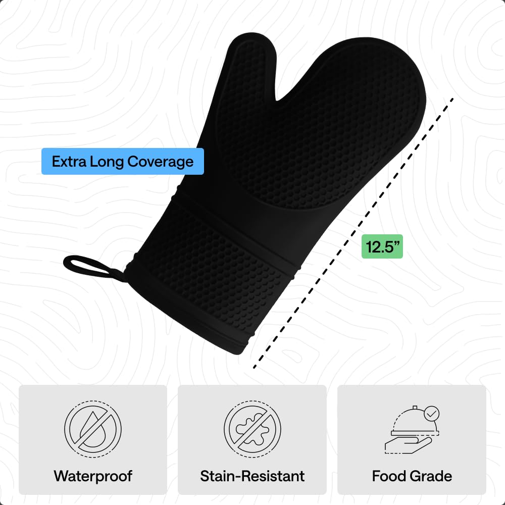 Gorilla Grip mitts feature thick cotton lining for comfort