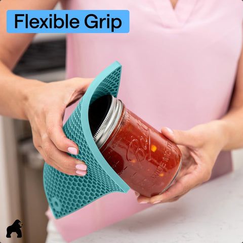Gorilla Grip thick cotton lining adds comfort inside flexible silicone
