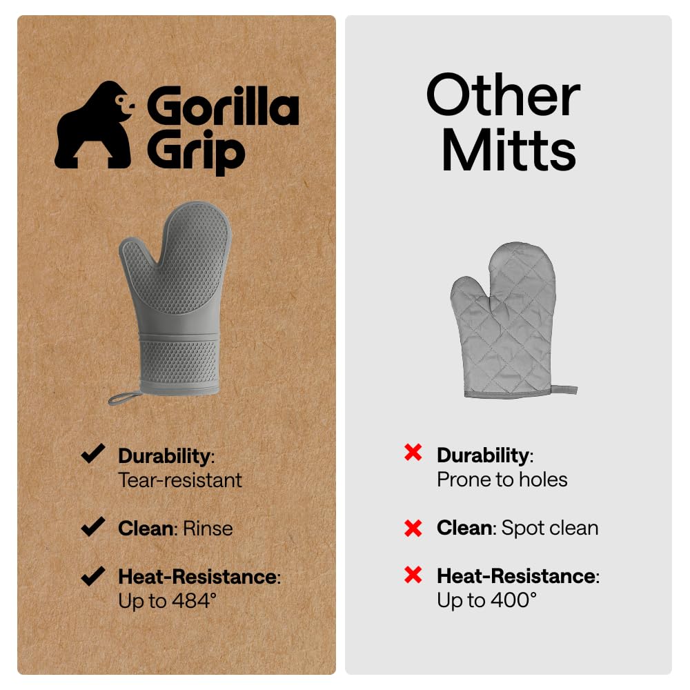 GORILLA GRIP 12.5 inch length provides full forearm coverage