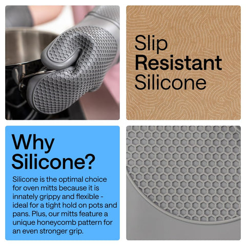 GORILLA GRIP waterproof and stain-resistant mitts stay cleaner between uses