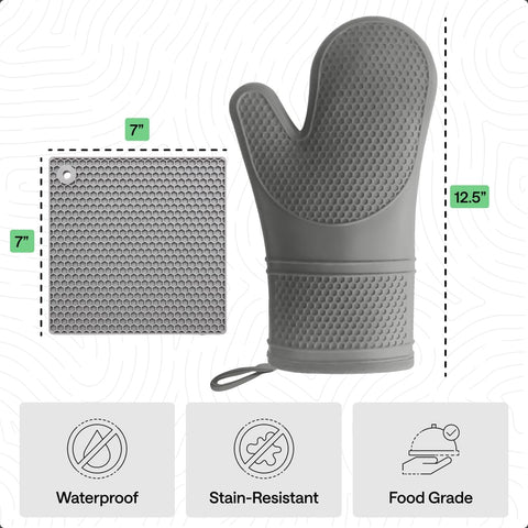 GORILLA GRIP waterproof and stain-resistant design stays clean after spills.