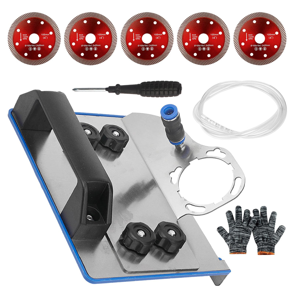 GOROBU 45-degree tile chamfering tool stand enabling precise tile edges.