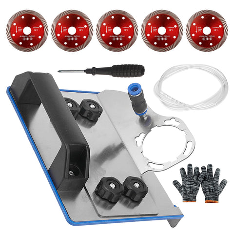 GOROBU 45-degree tile chamfering tool stand enabling precise tile edges.