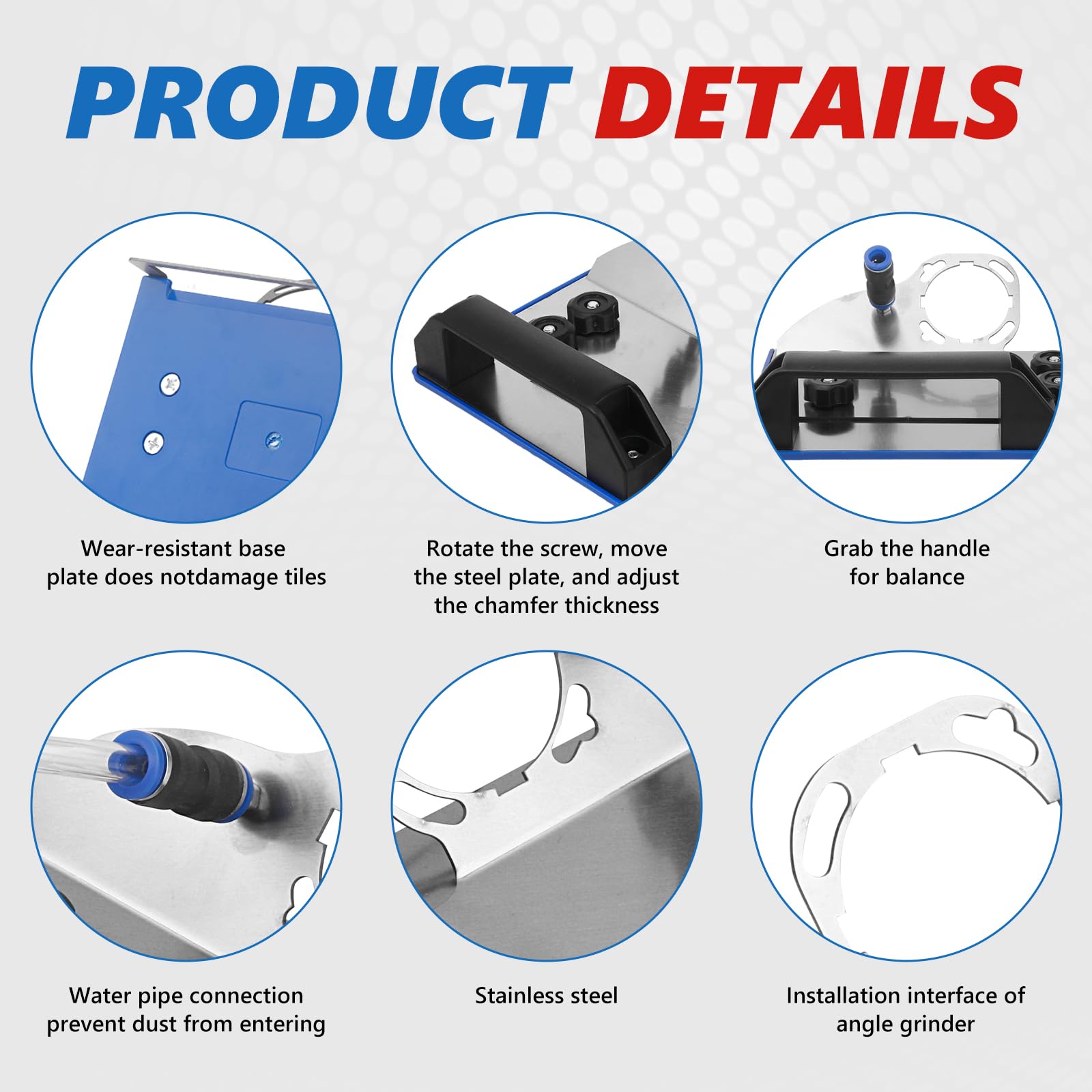 GOROBU compact stand designed for tile chamfering and easy transport.