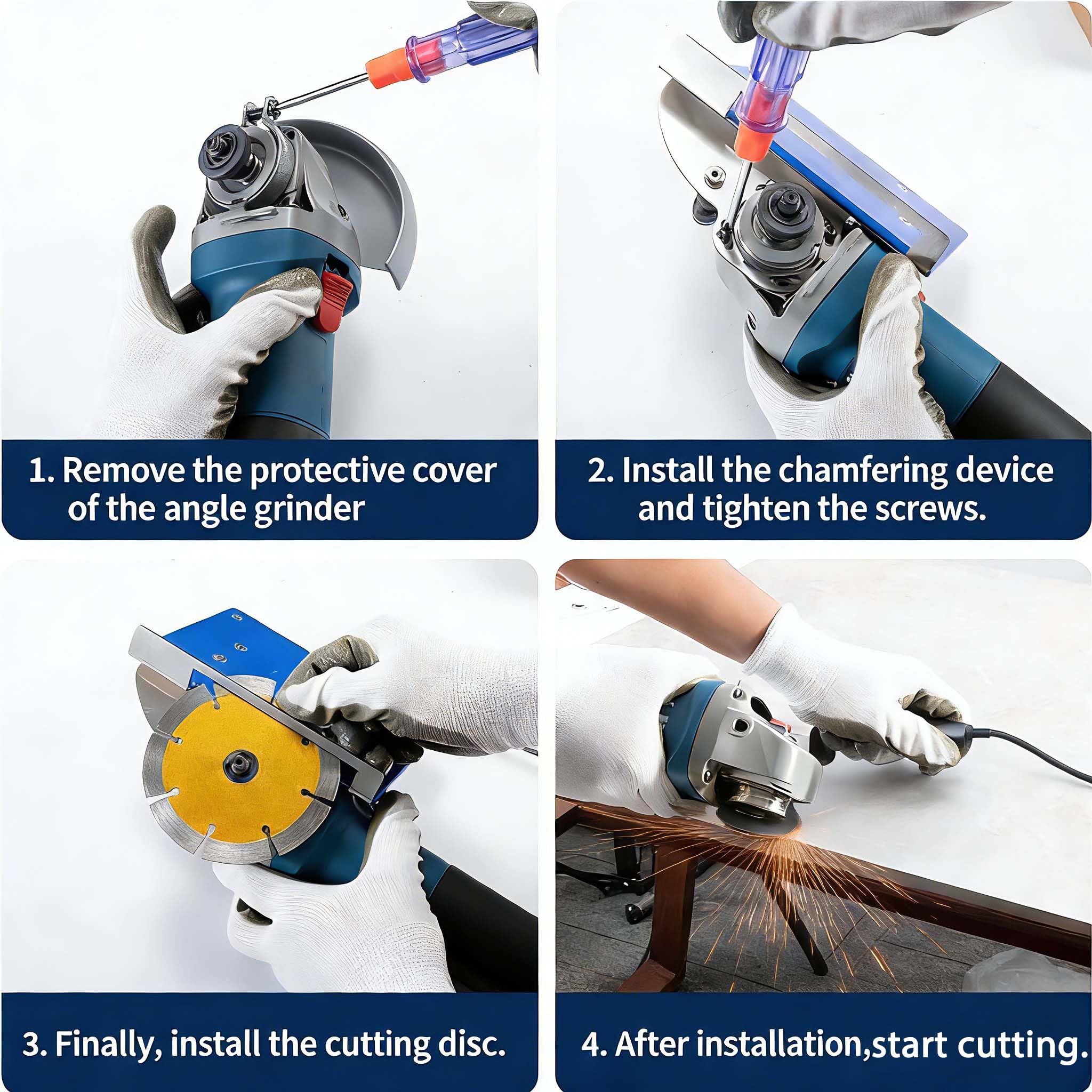GOROBU on-site tile work kit for quick bevels and edge finishing.
