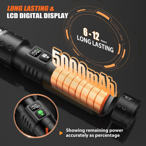 Gosdas compact 5.75-inch flashlight fits easily in hand and bag.