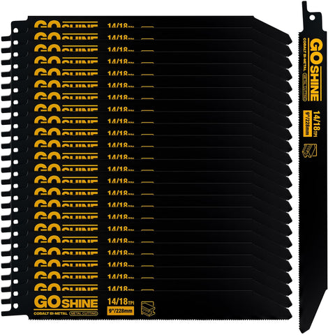 GOSHINE 25-pack blade box keeps blades organized for quick access.