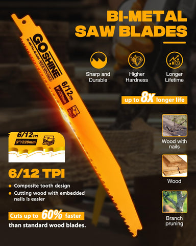 Goshine 0.05-inch thickness blade designed for toughness