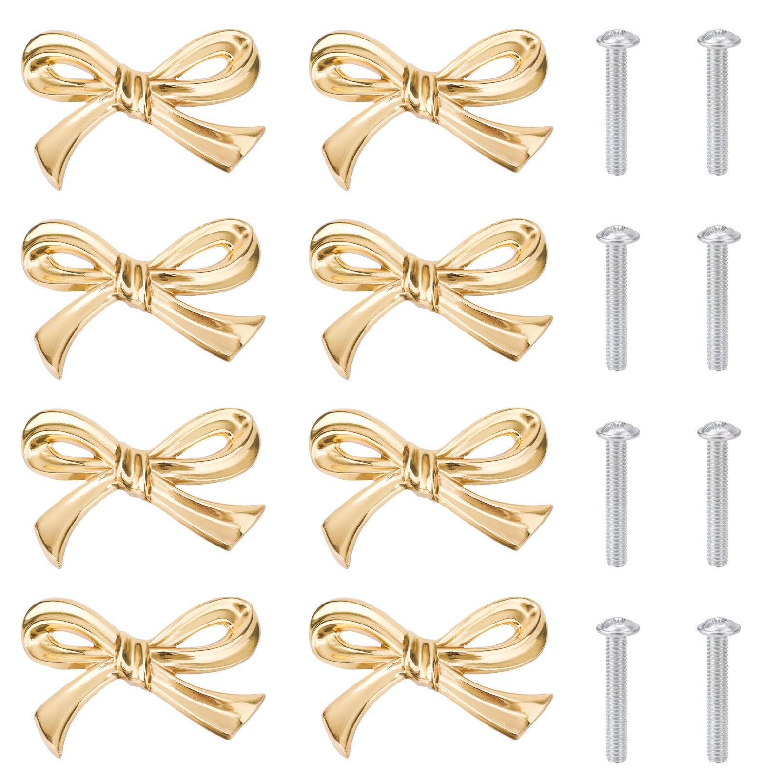 Gosknor bow shape brass cabinet knob adds timeless elegance to kitchen cabinets