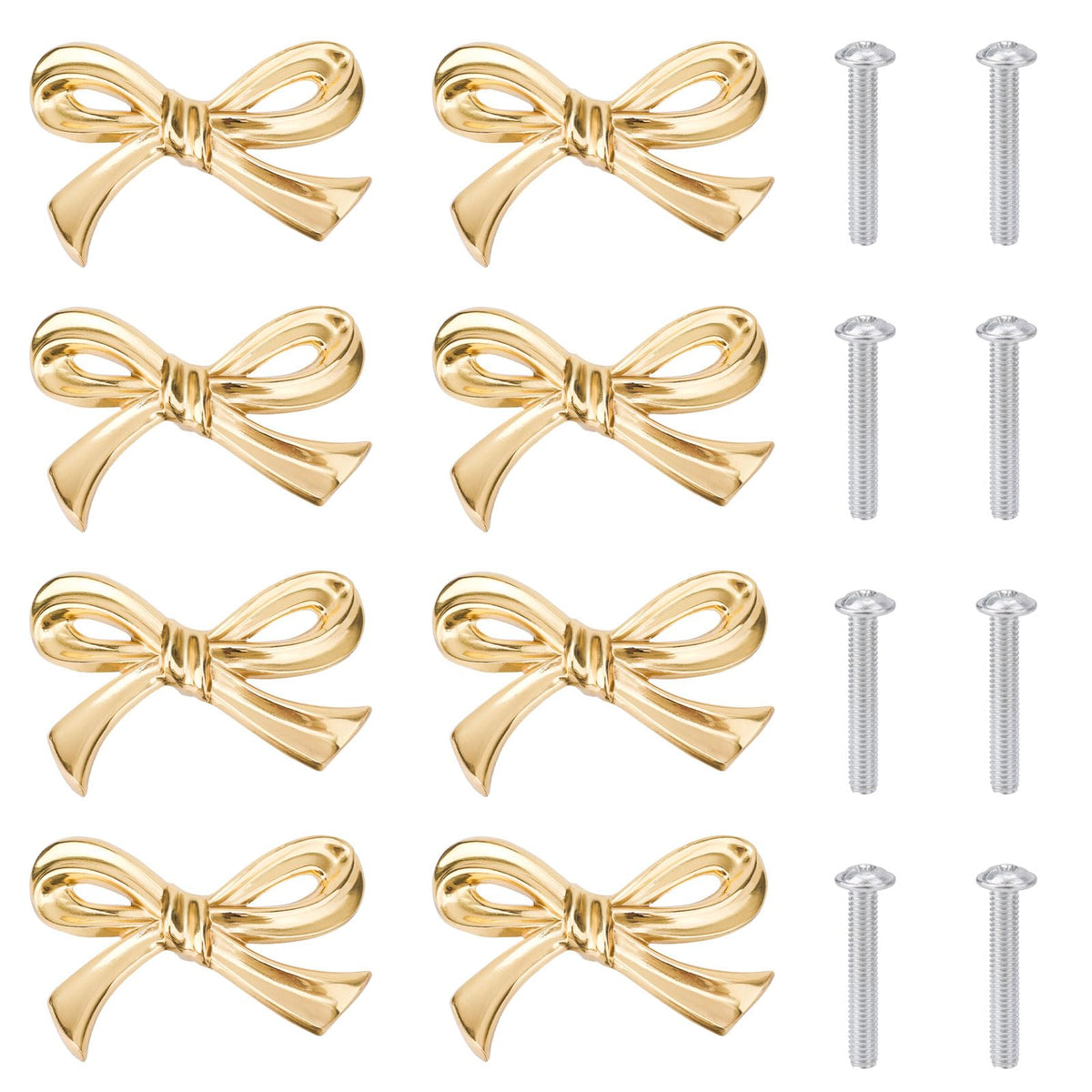 Gosknor bow shape brass cabinet knob adds timeless elegance to kitchen cabinets