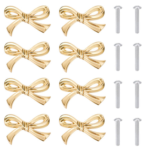 Gosknor bow shape brass cabinet knob adds timeless elegance to kitchen cabinets