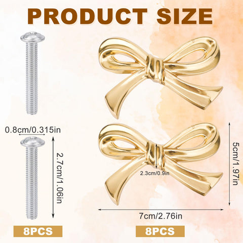 Gosknor brass bow dresser handle enhances bedroom furniture with vintage gold glow
