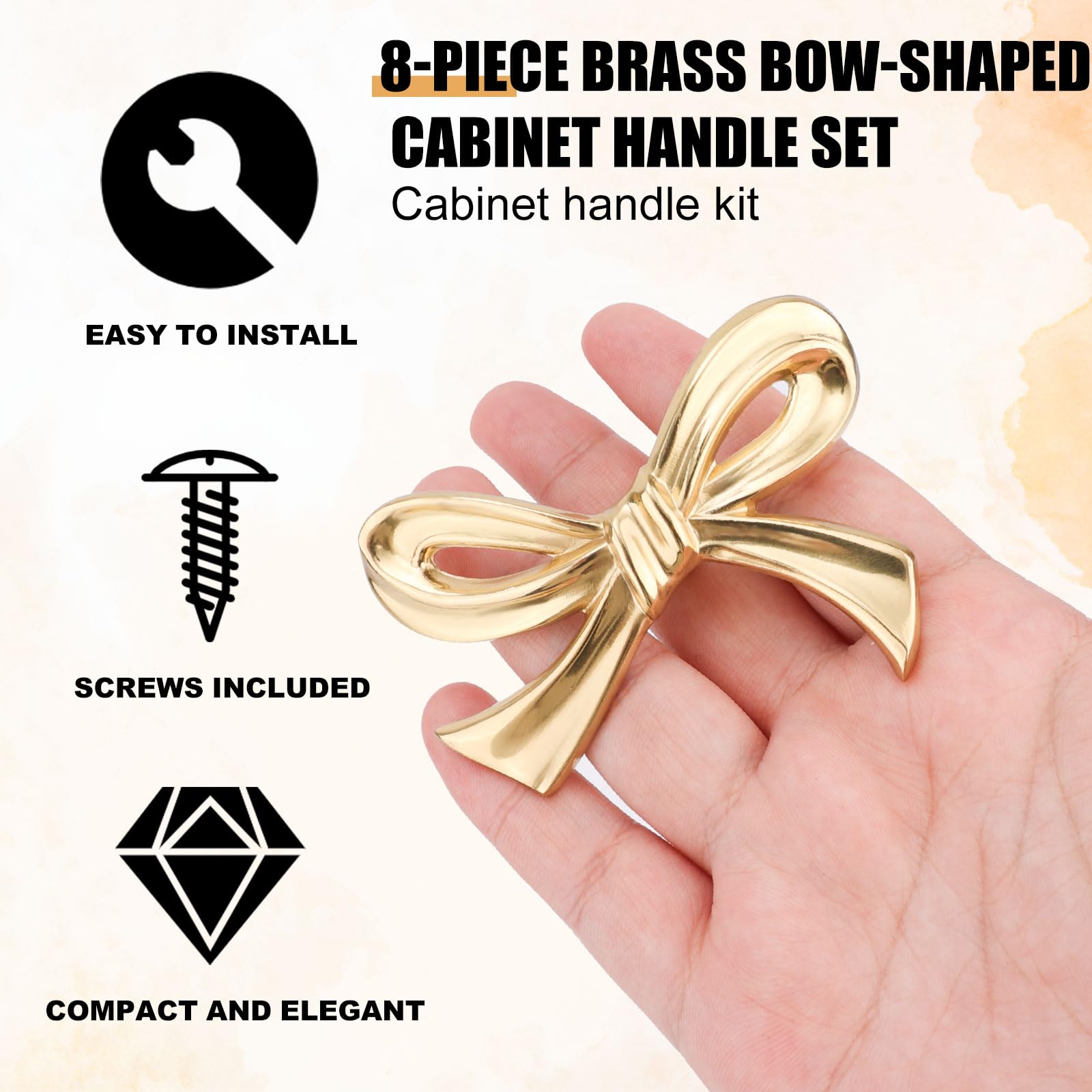 Gosknor vintage gold brass knob upgrades wardrobes with durable shine