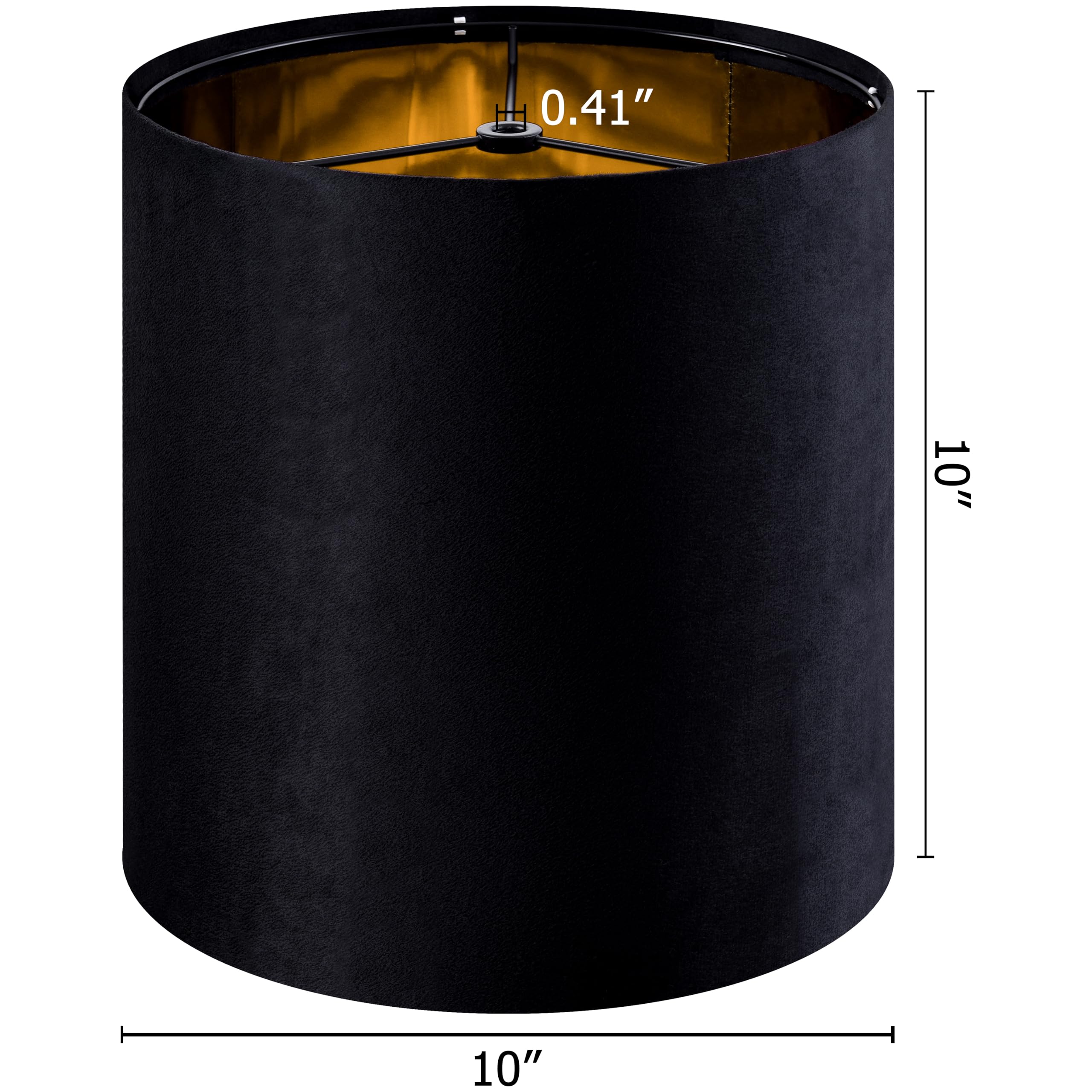 GO&amp;SO tall drum velvet black lampshade close-up texture and fabric