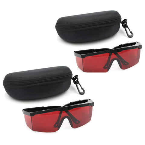 GOSONO 2-set laser safety goggles with red lenses offering versatile protection for laboratories