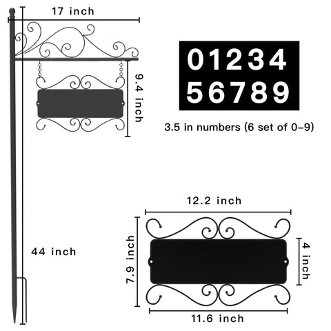 GOSUNWEY address sign is suitable for homes, streets, and gardens.