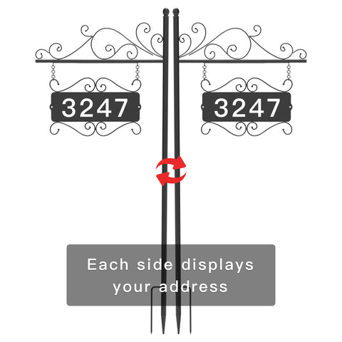 GOSUNWEY 45-inch post allows a tall, clear display.