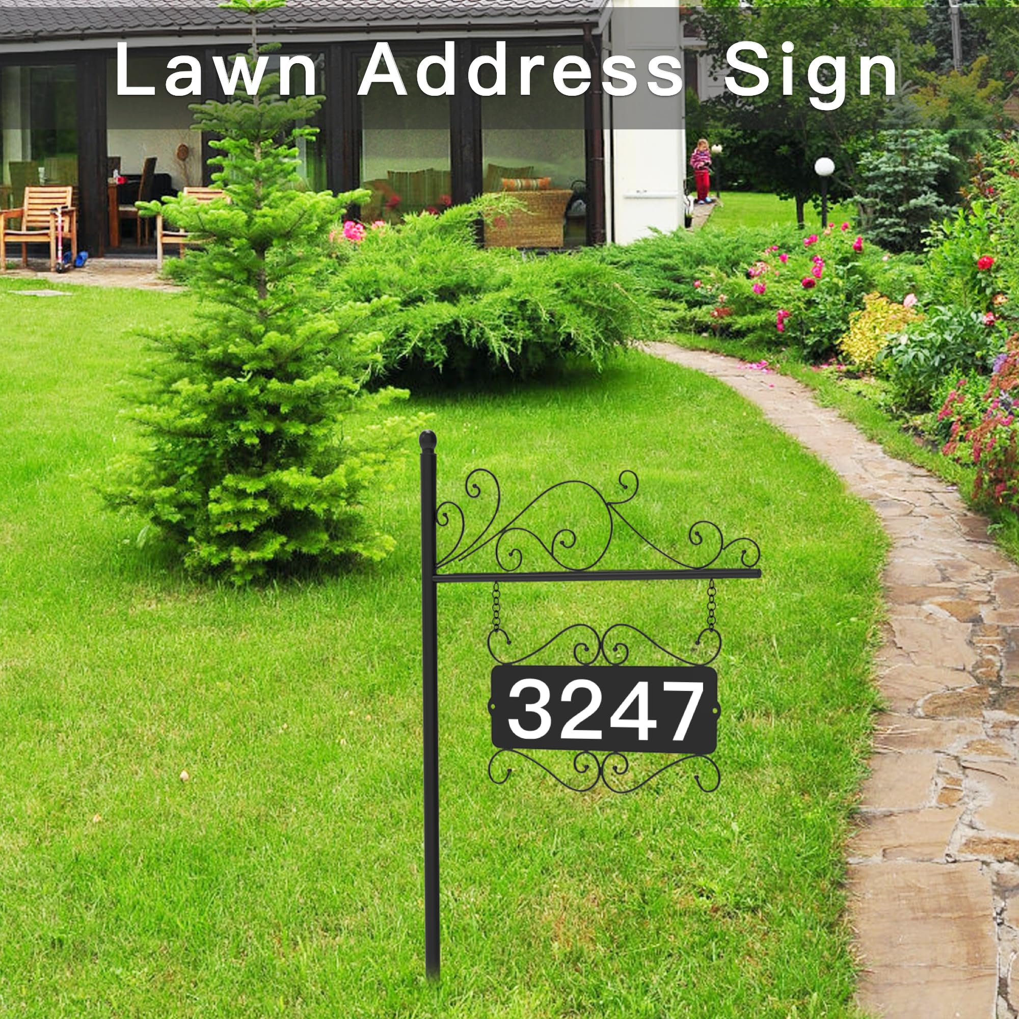 GOSUNWEY DIY-friendly number stickers let you customize your address.