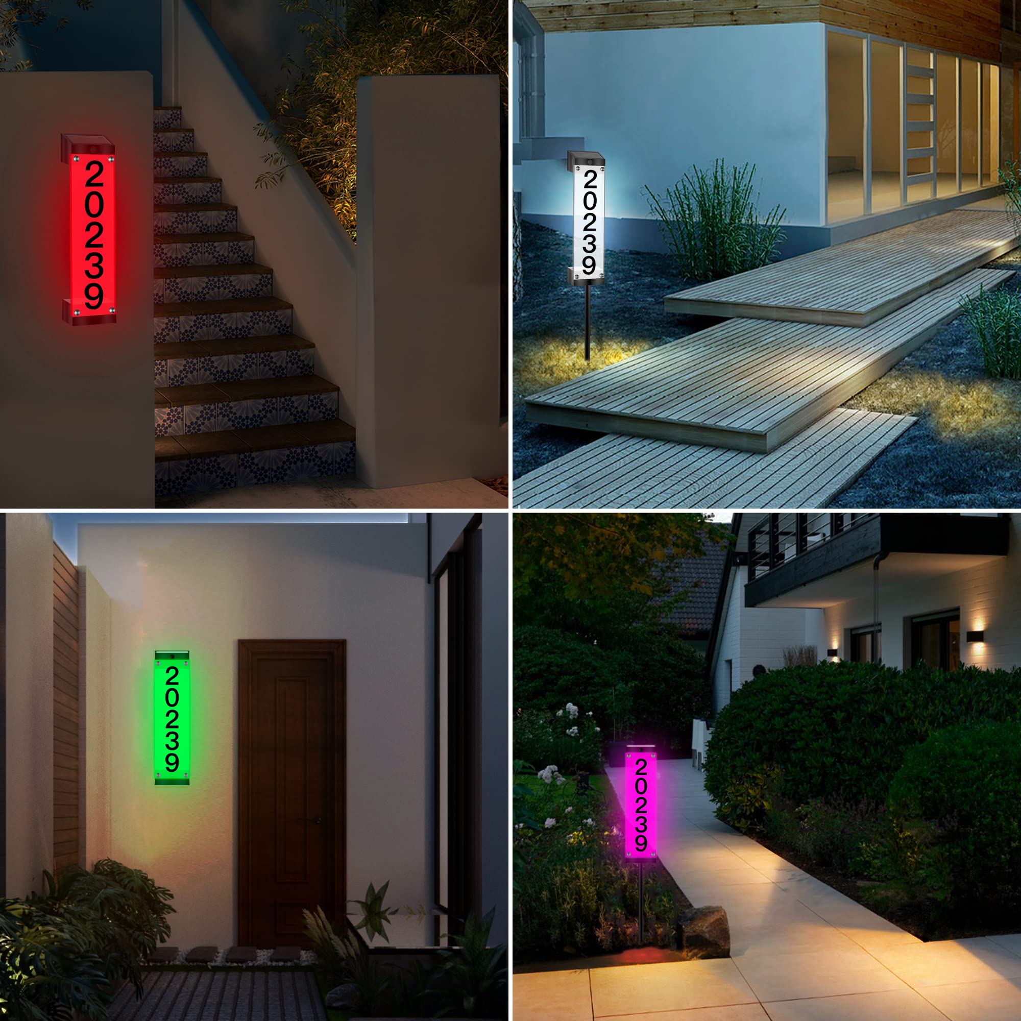 GOSUNWEY RGB color options allow mood lighting or high-visibility signals