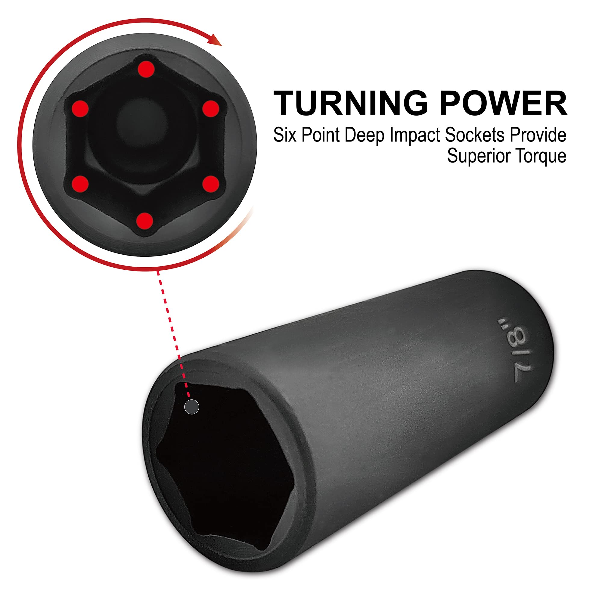 GOSWIFT 1/2-inch to 3/8-inch reducer for compatibility with different tools.