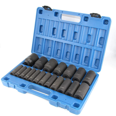 GOSWIFT 19-piece 1/2-inch drive impact sockets for high-torque jobs.