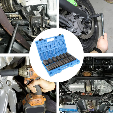 GOSWIFT comprehensive 19-socket set supports versatile automotive work.