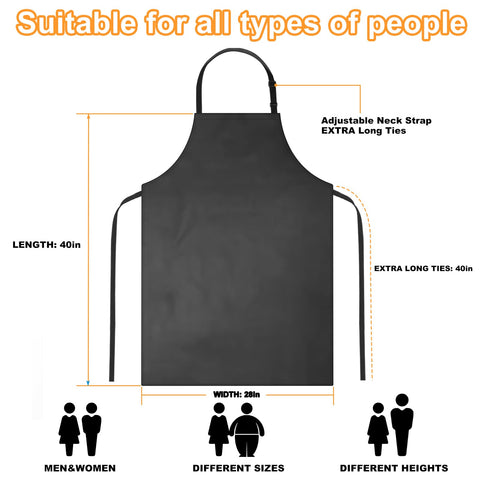 Gotega adjustable neck strap apron – ergonomic fit for comfortable wear.
