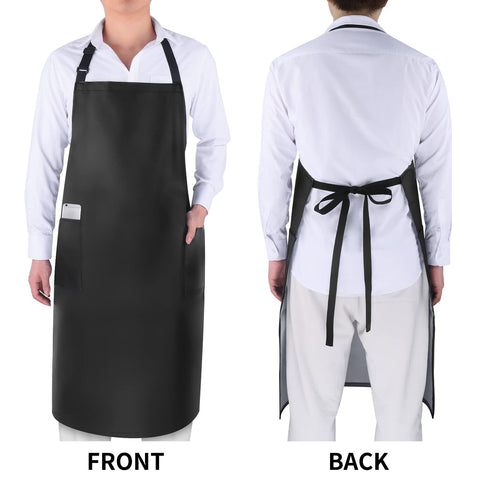 Gotega black apron with long ties suits home cooks and pros