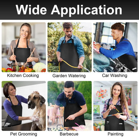 Gotega apron in dishwashing setup shows easy cleanup after tasks