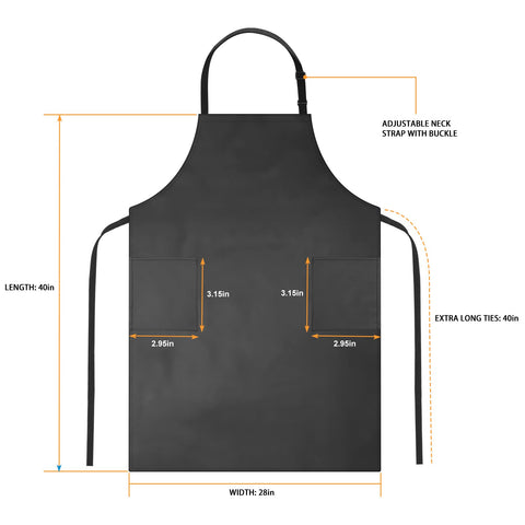 Gotega apron pockets closeup highlights two large storage compartments for tools and phones