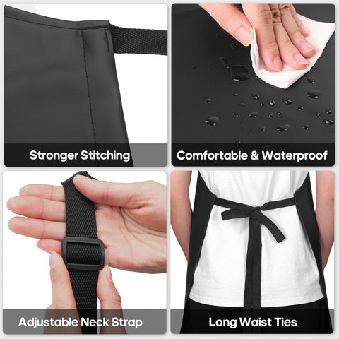 Gotega oil-resistant apron in action for gardening and BBQ tasks.