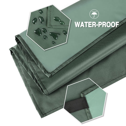 Gotega rubber vinyl apron texture close-up highlighting flexible, waterproof material.
