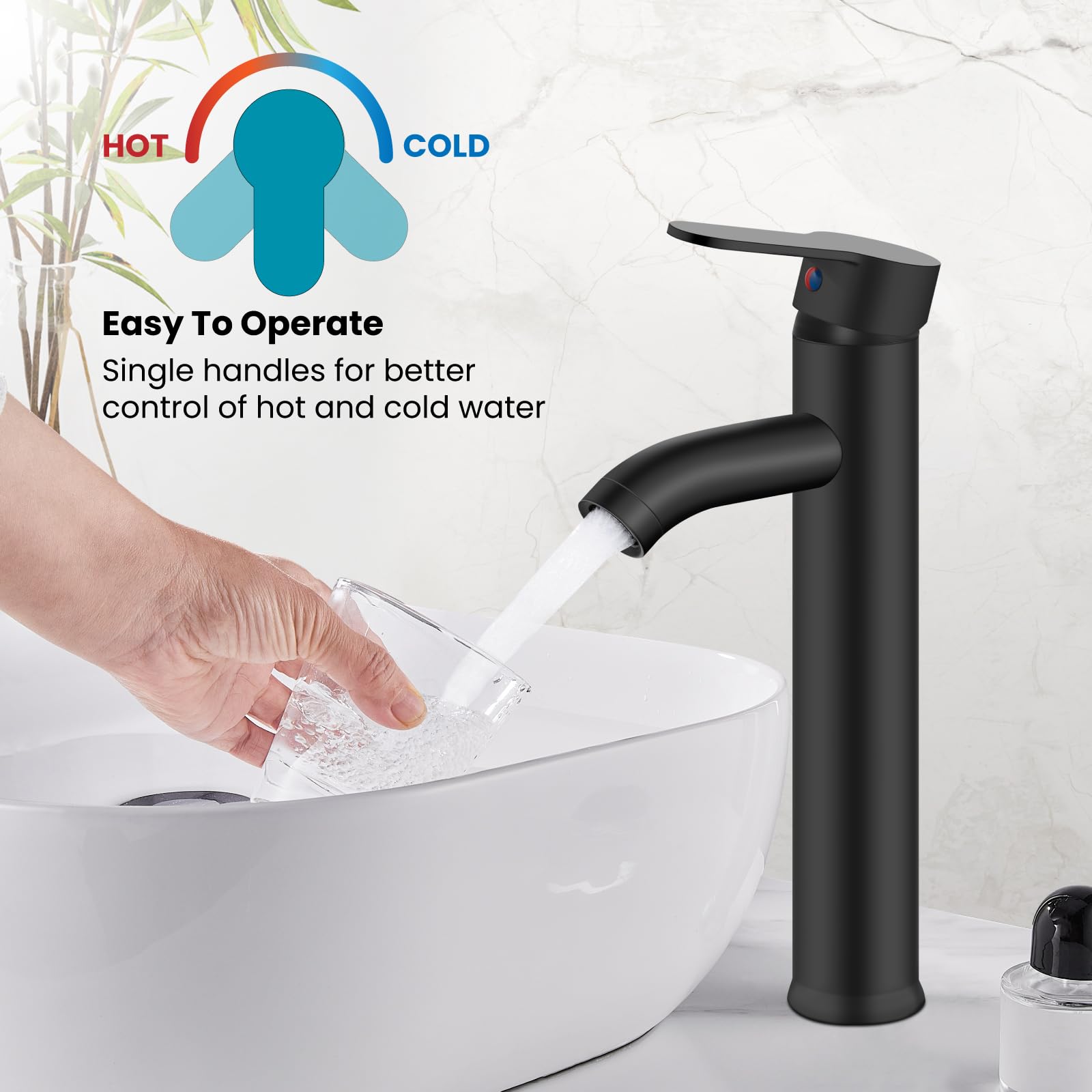 gotonovo ABS pop-up drain included for simple drainage