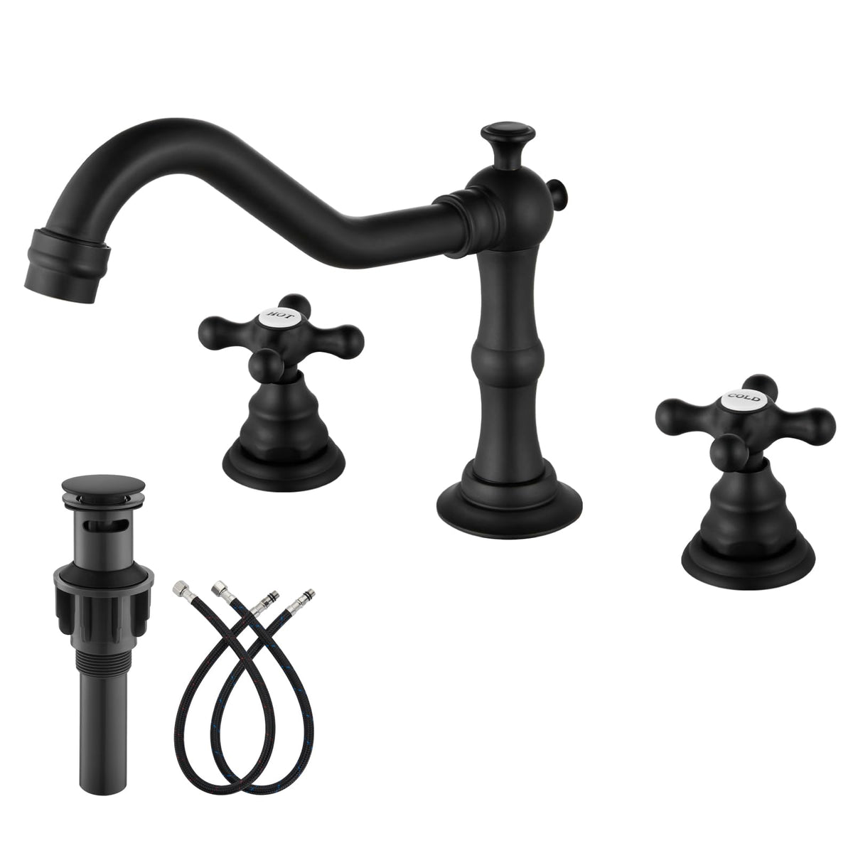 Gotonovo bathroom faucet 8-inch wide spread for a modern vanity