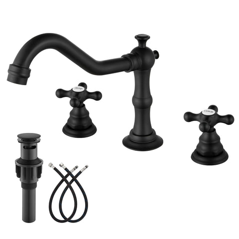 Gotonovo bathroom faucet 8-inch wide spread for a modern vanity