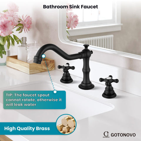 Gotonovo faucet with HOT/COLD label for precise temperature control