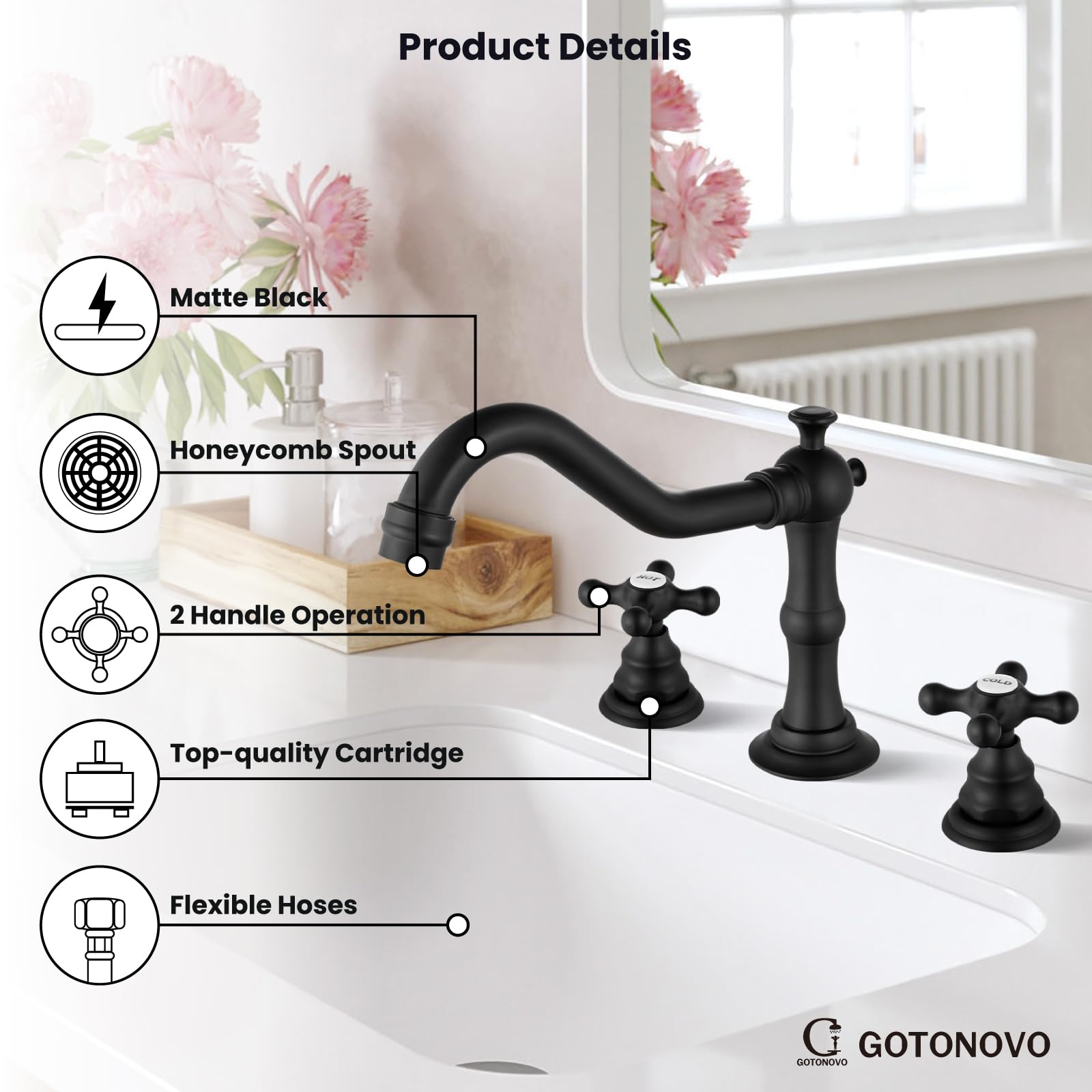 Gotonovo installation manual with faucet body and fittings