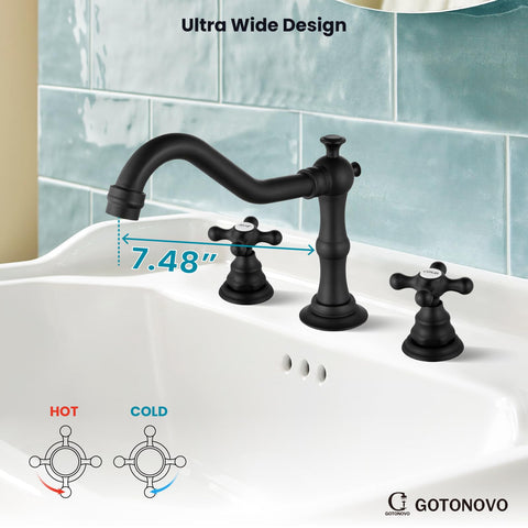 Gotonovo matte black finish resists fingerprints and water spots