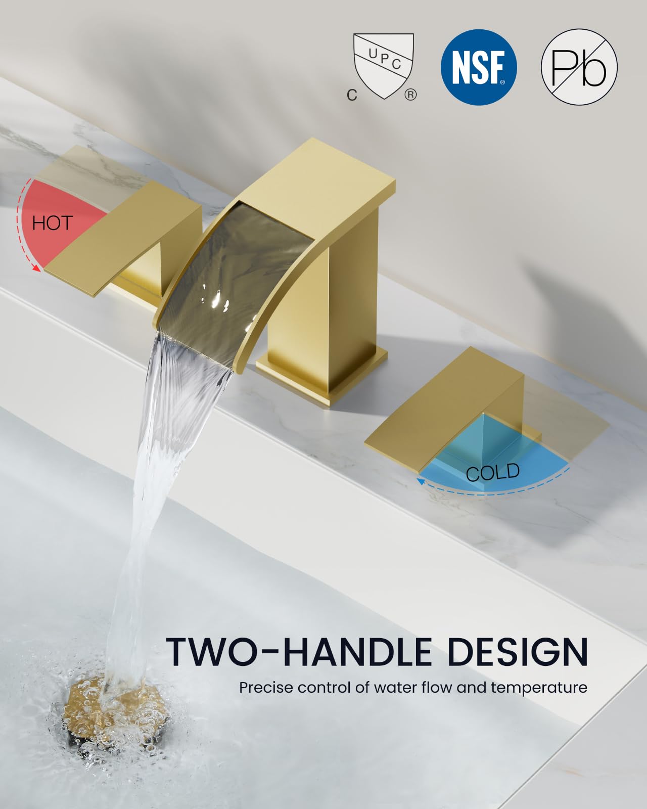 gotonovo brushed-gold handle close-up showing smooth operation and long-lasting feel.