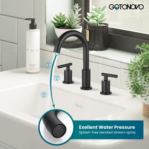 gotonovo faucet with pop up drain included for easy basin drainage
