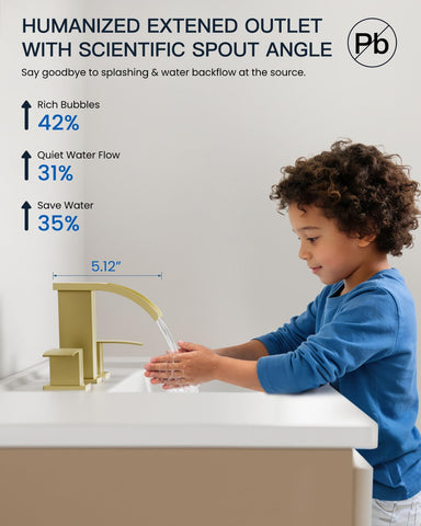gotonovo pop-up drain with built-in filter eliminates debris for easier cleaning.