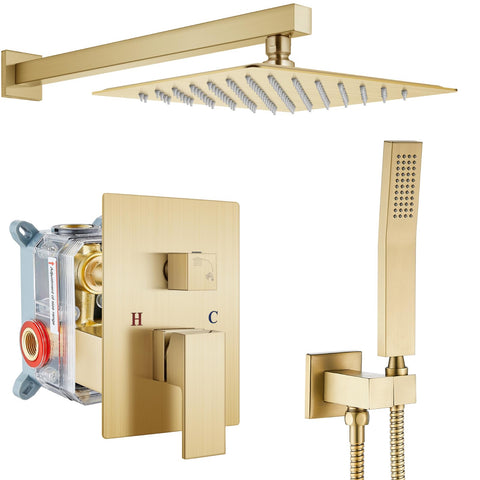 gotonovo rainfall shower head 10-inch delivers wide coverage for a spa-like start