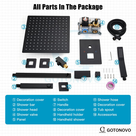 Included installation instructions and hardware for easy setup
