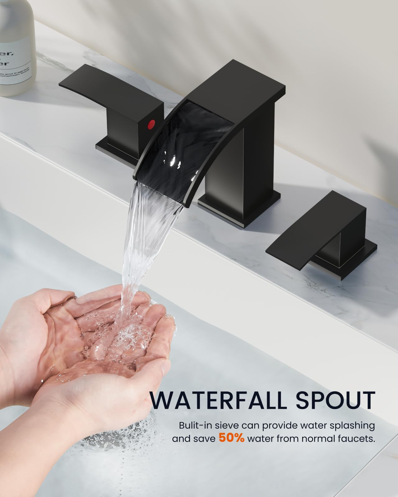 Gotonovo sink faucet set complements modern interiors, RVs, and hotels.