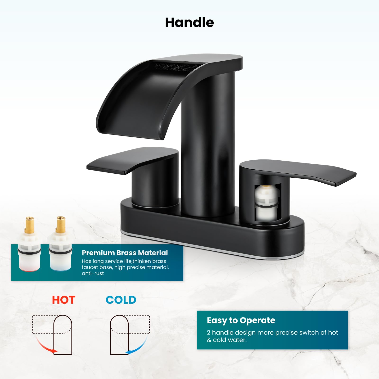gotonovo solid brass construction ensures durable, long-lasting performance.